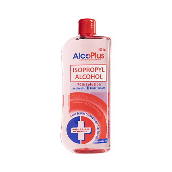 AlcoPlus Isopropyl Alcohol 70% Solution 500ml