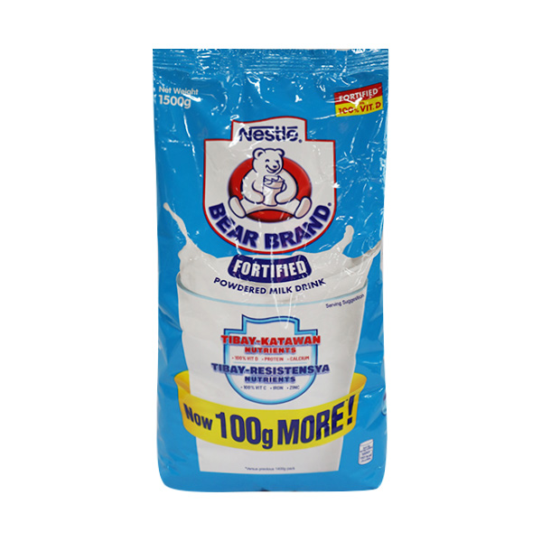 Nestle Bear Brand Fortified Powdered Milk Drink 1500g
