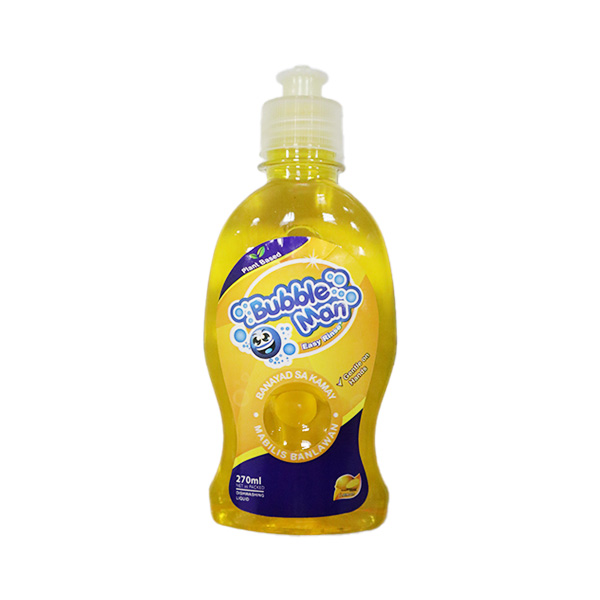 Bubble Man Dishwashing Liquid Lemon 270ml × 20
