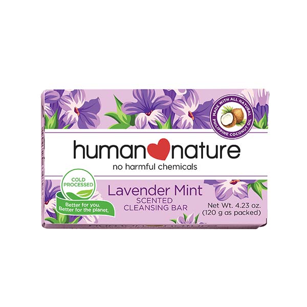 Human Nature Lavender Mint Scented Cleansing Bar 120g