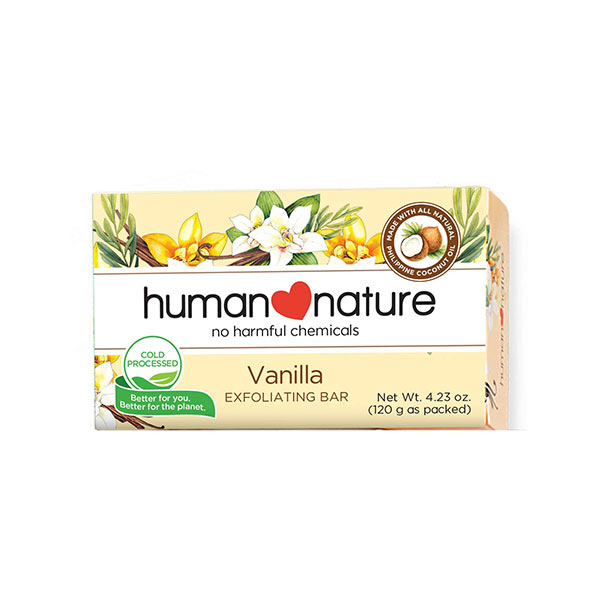 Human Nature Vanilla Exfoliating Bar Soap 120g