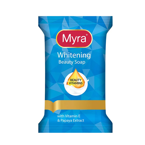 Myra Whitening Beauty Soap with Vitamin E & Papaya Extract 45g
