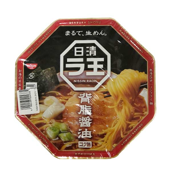 Nissin Raoh Instant Bowl Noodles Shoyu With Roasted Pork 112g