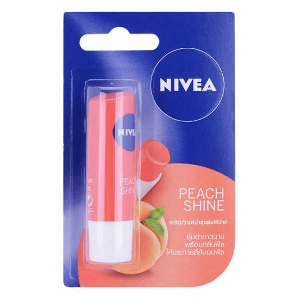 Nivea Lip Balm Peach Shine 4.8G