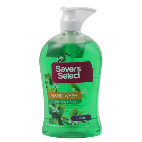 Savers Select Hand Wash Green Tea and Aloe 1L