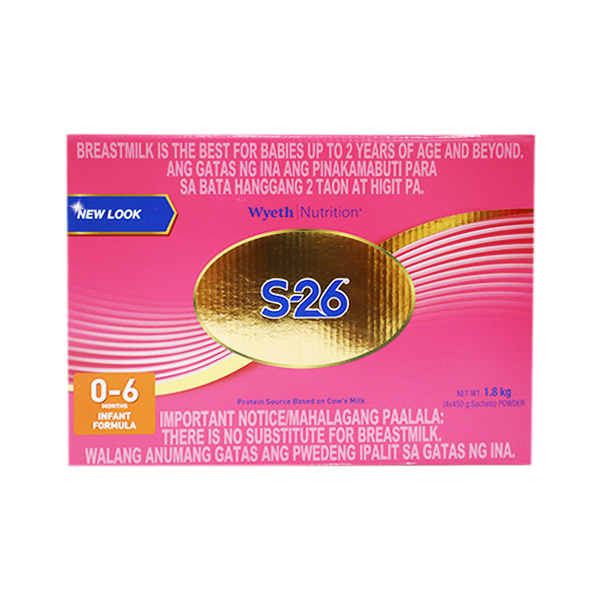 Wyeth S-26 For 0-6 Months Infant Formula 1.8kg