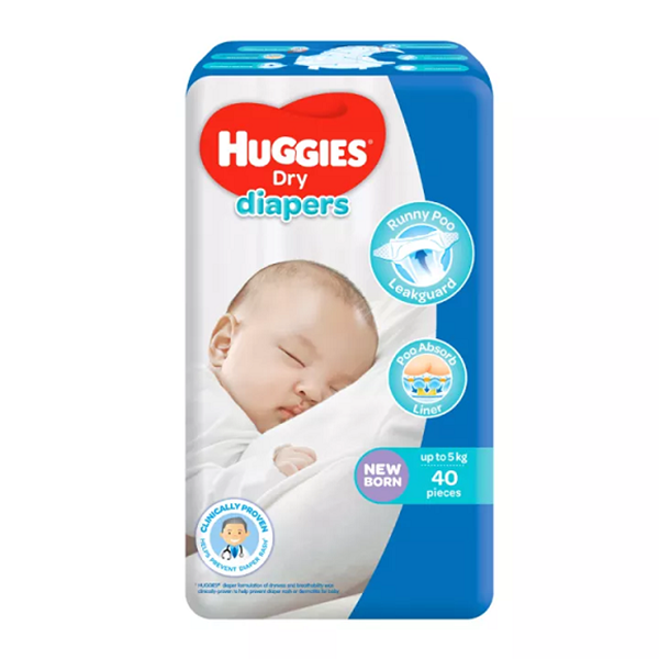 Huggies Dry Economy New Born 40pcs