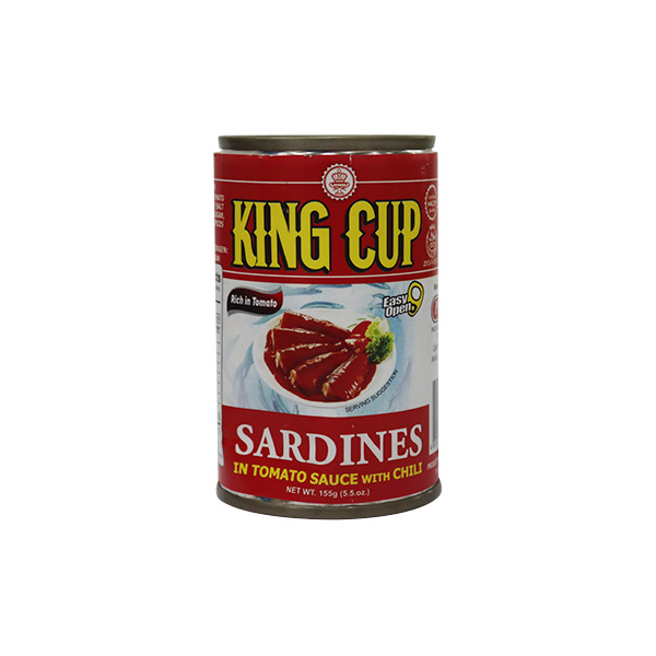 King Cup Sardines with Chili EOC 155g