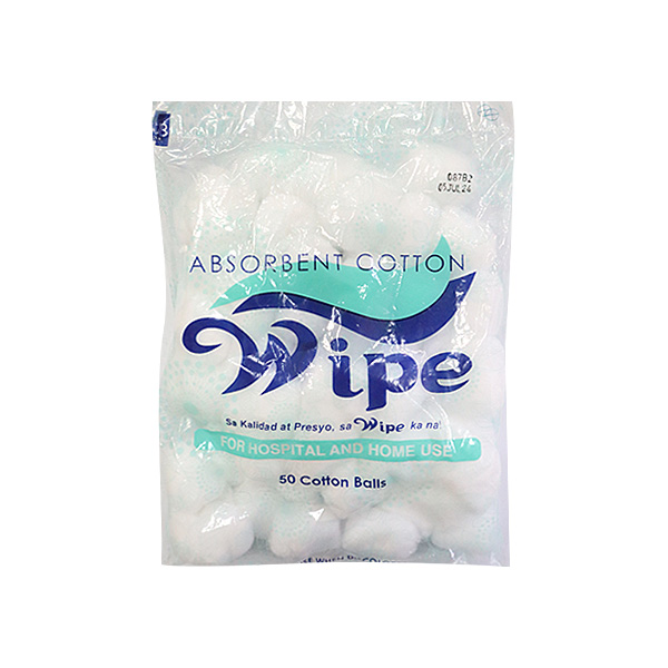 Wipe Absorbent Cotton Balls 50s