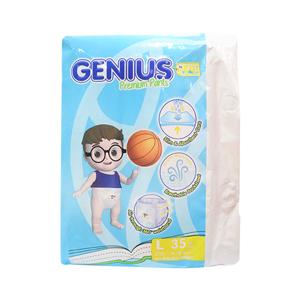 Genius Grow Up Pants Econo Pack Large 35s x 4