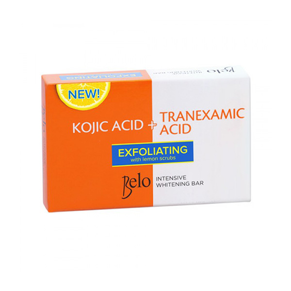 Belo Intensive Whitening Bar Kojic Acid + Tranexamic Acid Exfoliating with Lemon Scrubs 65g