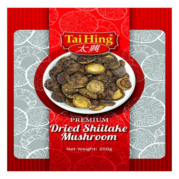 Tai Hing Shiitake Dried Mushroom Whole Premium 200G
