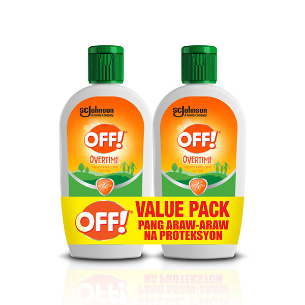 Off Lotion Mosquito Repellent Overtime Twin Pack 100ml x 2