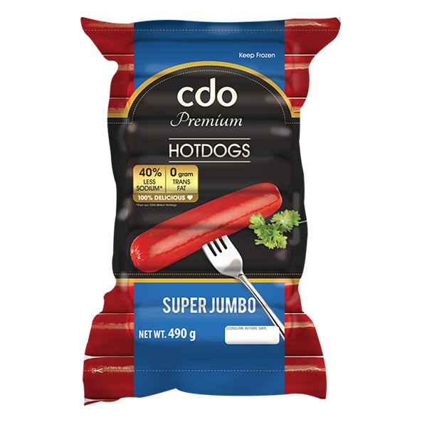Cdo Premium Hotdogs Super Jumbo 490G