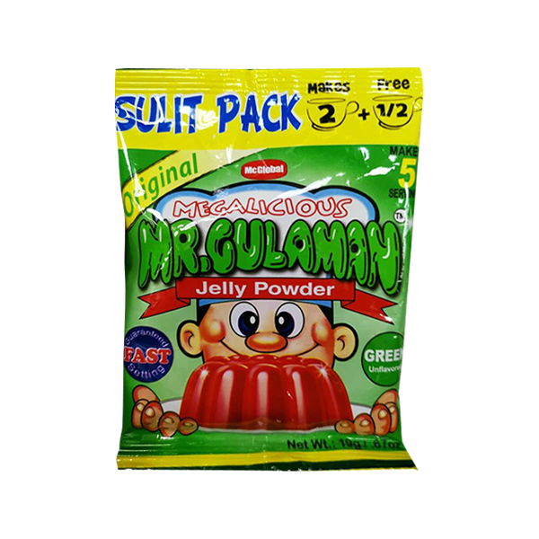 Mr. Gulaman Unflavored Jelly Powder Green 19g