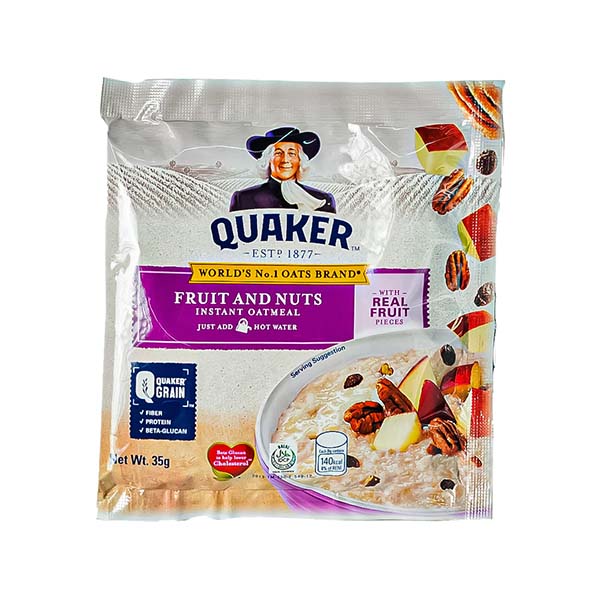 Quaker Instant Oatmeal Fruit and Nuts 35g
