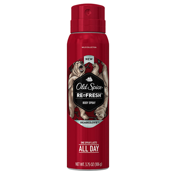 Old Spice High Endurance Wild Collection Body Spray Bearglove 3.75Oz