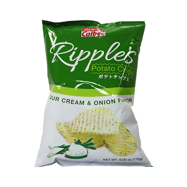 Jack 'n Jill Calbee Ripples Sour & Cream Onion 170g