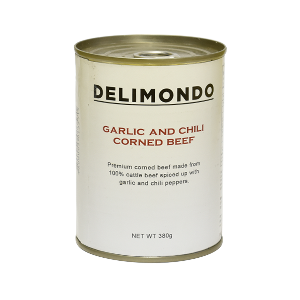 Delimondo Garlic and Chili Corned Beef 380g