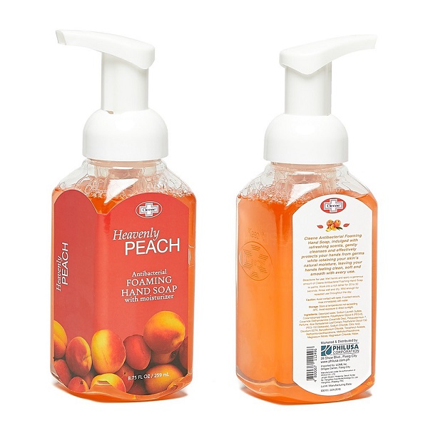 Cleene Antibac Foaming Peach Handsoap 12x259ml