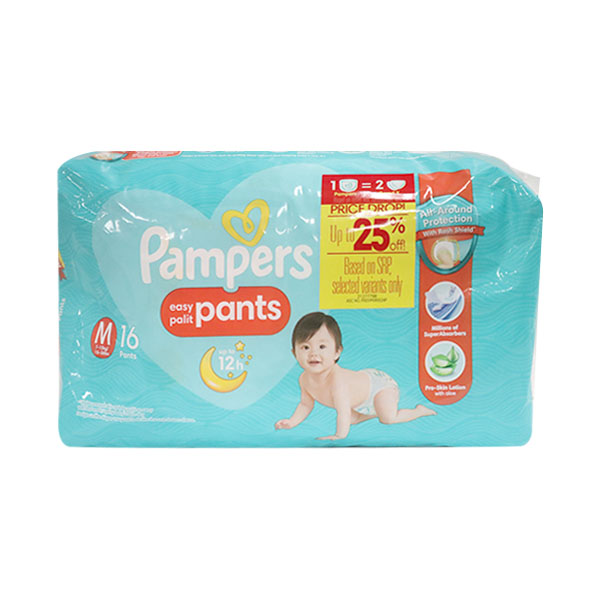 Pampers Baby Dry Pants Economy Medium 16 x 6