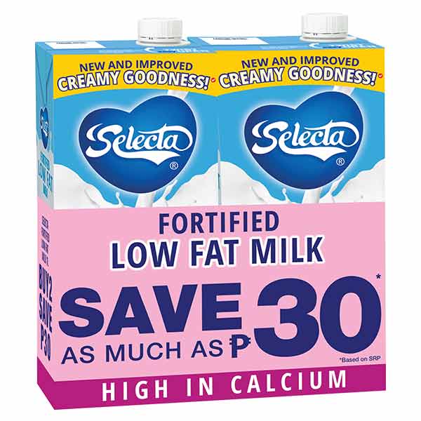 Selecta Low Fat Milk 1L