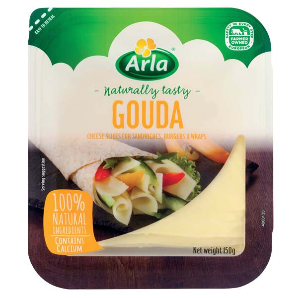 Arla Natural Gouda Slices 150g