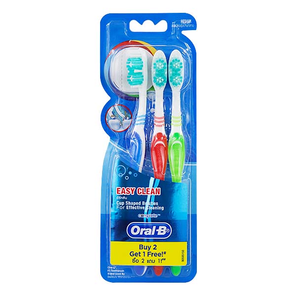 Oral B Complete Easy Clean Med 3s