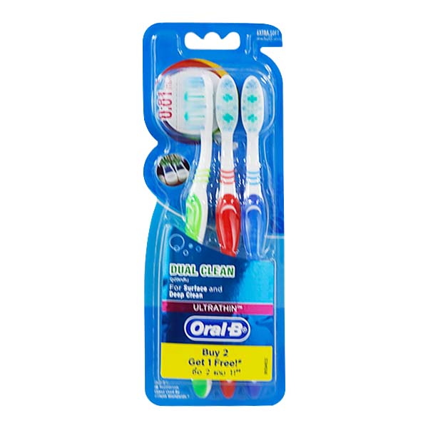 Oral B Ultra Thin Dual Clean Soft 3s