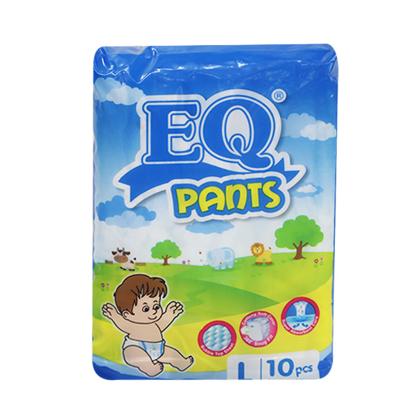 EQ Pants Disposable Baby Diapers Large 10's
