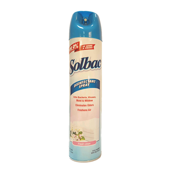 Solbac Disinfectant Spray Fresh Linen 400g