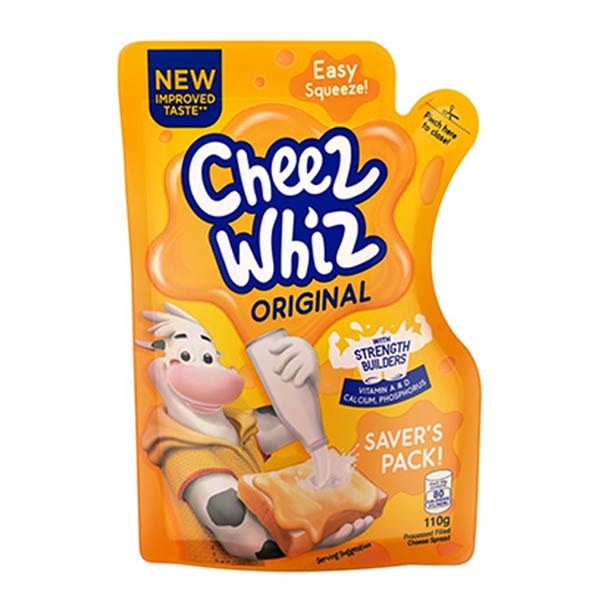 Cheez Whiz Original SUP (Stand Up Pouch) Cheese 110g