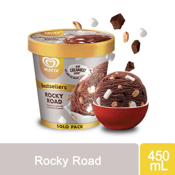 Selecta Rocky Road Ice Cream 450mL