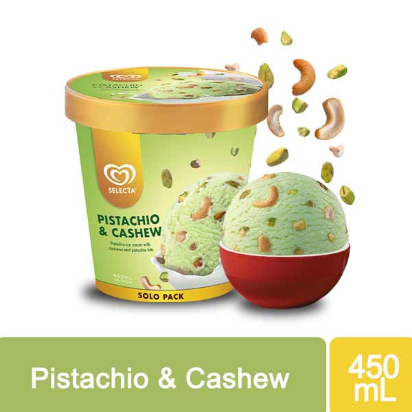 Selecta Pistachio & Cashew Ice Cream 450mL