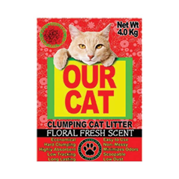 Our Cat Clumping Cat Litter Forest Fresh Scent4kg/4