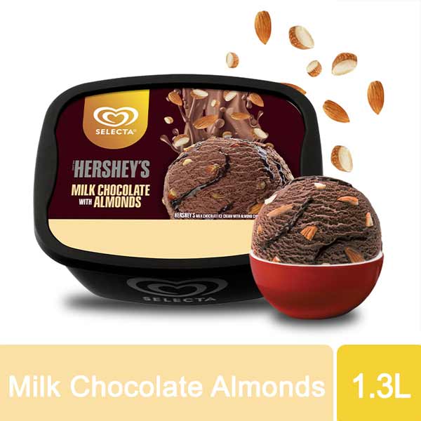 Selecta Hershey's Milk Chocolate with Almonds 1.3L