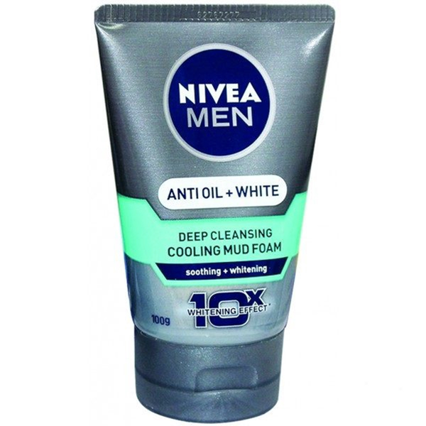Nivea Men Face Anti Oil + White Cooling Mud Foam 100g
