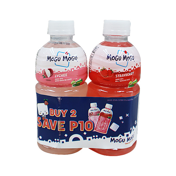 Mogu Mogu Lychee And Strawberry 320ml Buy 2