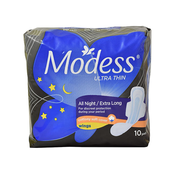 Modess Cottony Soft Ultra Thin Overnight Wing 10pcs