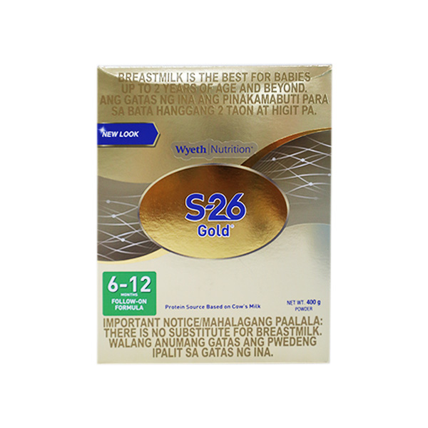 Wyeth S-26 Gold For 6-12 Months Follow On Formula 400g