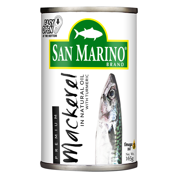 San Marino Premium Mackerel in Natural Oil 165g