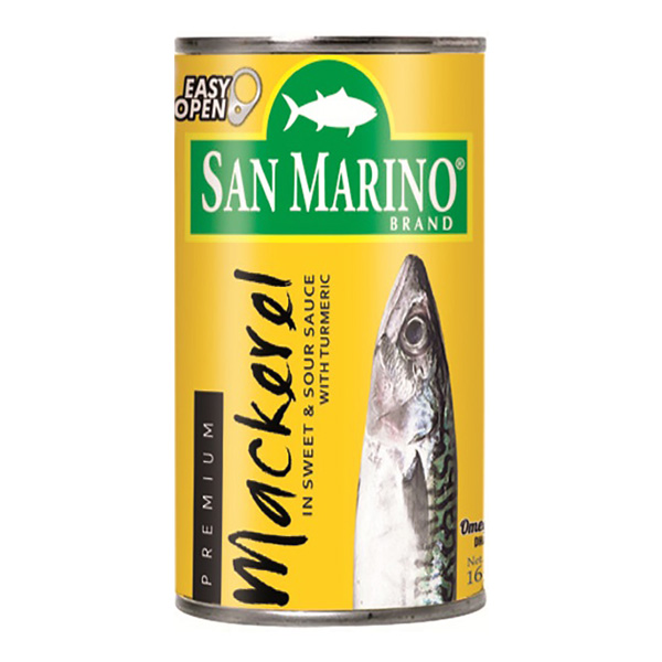 San Marino Premium Mackerel Sweet and Sour in Edible Oil 165g