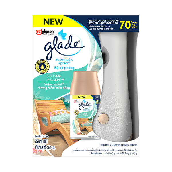 Glade Automatic Spray Primary Ocean Escape 252g