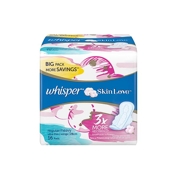 Whisper Skin Love Day And Night Ultra Slim 16pcs