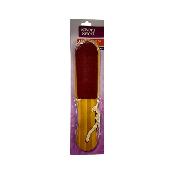 Savers Select Wooden Foot File Double Sided 1Pc