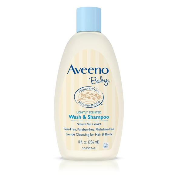 Aveeno Baby Daily Moisture Wash & Shampoo 236ml
