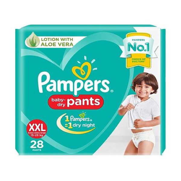Pampers Baby-Dry Pants Value Xxl 28Pcs