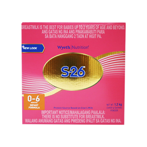 Wyeth S-26 For 0-6 Months Infant Formula 1.2kg