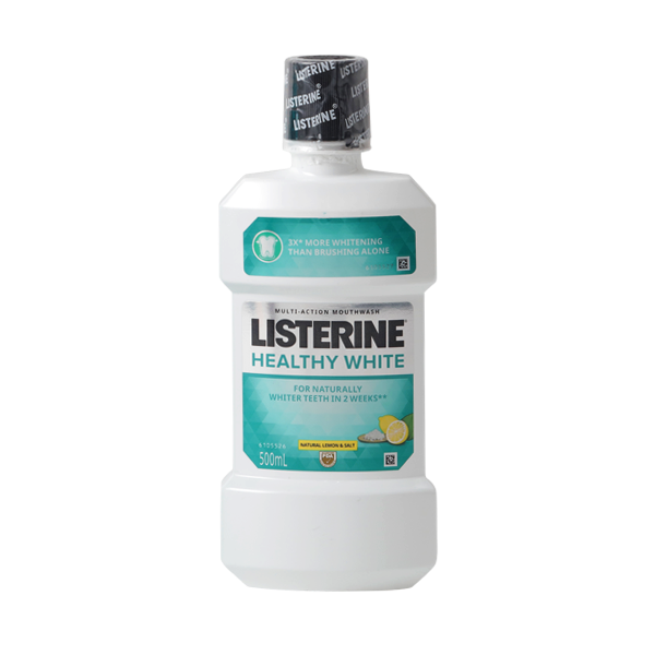 Listerine Healthy White Mouthwash 500ml