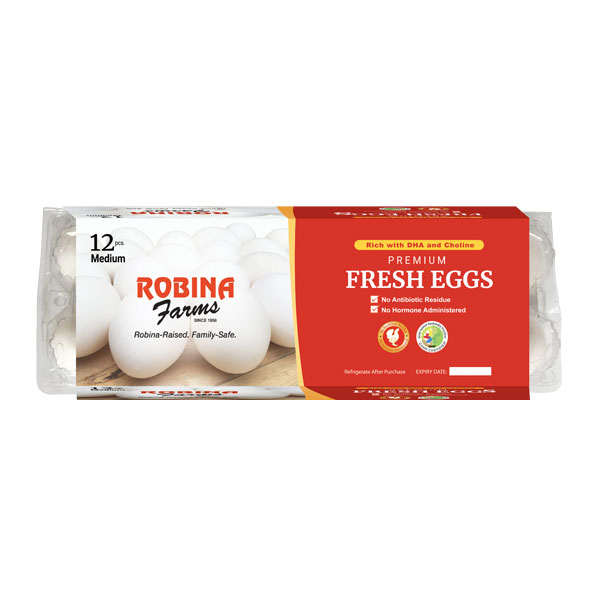 Robina Farms Premium Fresh Eggs Medium 12's